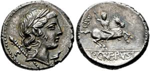 P. Crepusius - Denarius (3,97 g), Roma, 82 ... 