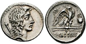 Q. Cassius Longinus - Denarius (4,08 g), ... 