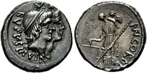 Mn. Cordius Rufus - Denarius (3,90 g), Roma, ... 