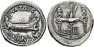 M. Antonius - Denarius (3,82 g), ... 