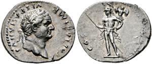 Titus (79-81) - Denarius (3,59 g), Roma, ... 