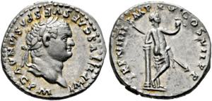 Titus (79-81) - als Augustus. Denarius (3,53 ... 