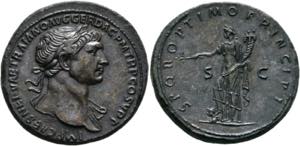 Traianus (98-117) - Sestertius (27,05 g), ... 