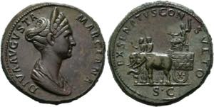 Marciana (100-112) - Sestertius (26,85 g), ... 