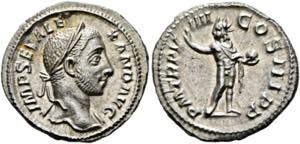 Severus Alexander (222-235) - Denarius (3,43 ... 