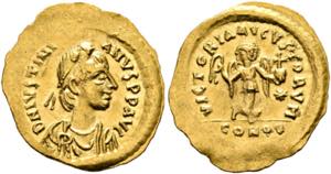 Iustinianus I. (527-565) - Tremissis (1,50 ... 