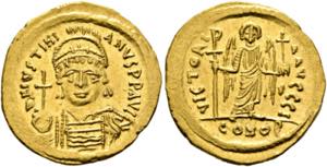 Iustinianus I. (527-565) - Solidus (4,43 g), ... 