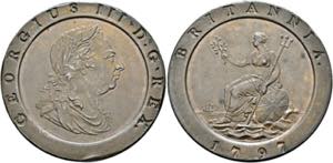 Georg III. 1760-1820 - 2 Pence 1797 Soho ... 