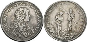 Cosimo III. Medici 1670-1723 - Piastra 1676 ... 