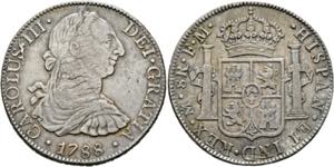 Karl III. 1760-1788 - 8 Reales 1788 Mexico ... 