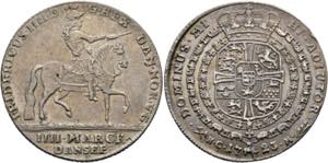 Friedrich IV. 1699-1730 - 4 Mark 1723 ... 