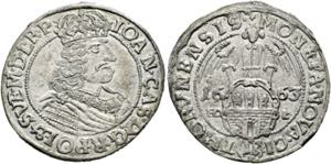 Johann II. Kasimir 1648-1668 - Ort 1663 HD-L ... 