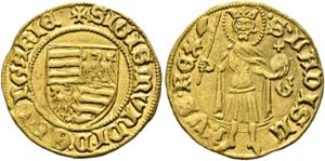 Sigismund 1387-1437 - Goldgulden (3,52g) o. ... 