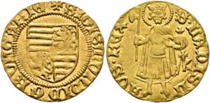 Sigismund 1387-1437 - Goldgulden (3,11g) o. ... 