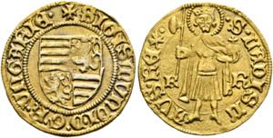 Sigismund 1387-1437 - Goldgulden (3,55g) o. ... 