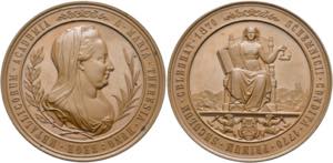 Maria Theresia 1740-1780 - AE-Medaille 1870 ... 
