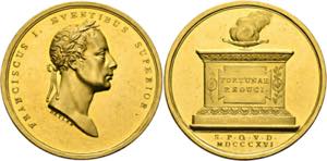 Franz II. (I.) 1792-1835 - AU-Medaille zu 12 ... 