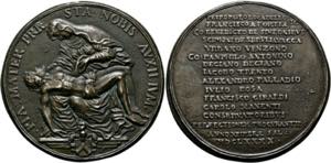 Udine - Anonyme Bronzegussmedaille 1690 Auf ... 