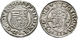 Ferdinand I. 1521-1564 - Denar 1552 H-P ... 
