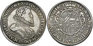 Rudolf II. 1576-1612 - Doppeltaler 1604 Hall ... 