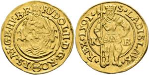 Rudolf II. 1576-1612 - Dukat (3,45g) 1591 KB ... 
