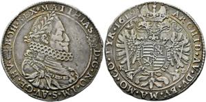 Matthias (1608)-1612-1619 - 1/2 Taler 1619 ... 