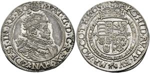 Matthias (1608)-1612-1619 - 1/4 Taler 1609 ... 