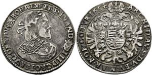 Ferdinand III. 1637-1657 - 1/2 Taler 1654 KB ... 