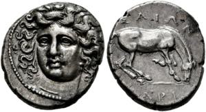 Larisa - Drachme (6,06 g), ca. 356-320 v. ... 