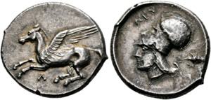 Leukas - Stater (8,29 g), ca. 375-350 v. ... 