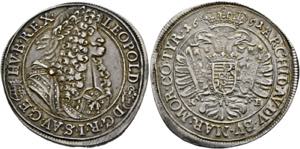 Leopold I. 1657-1705 - 1/2 Taler 1691 KB ... 