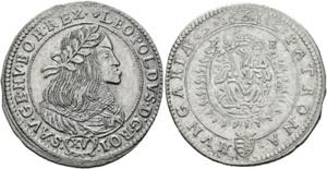 Leopold I. 1657-1705 - XV Kreuzer 1661 KB ... 