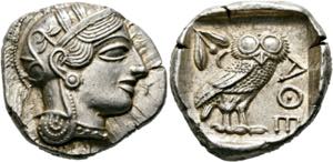 Athen - Tetradrachme (17,21 g), ca. 454-404 ... 
