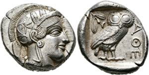 Athen - Tetradrachme (17,17 g), ca. 454-404 ... 