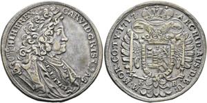 Karl VI. 1711-1740 - 1/2 Taler 1717 KB ... 