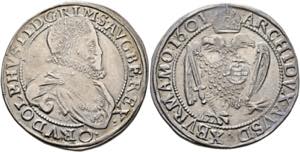 Rudolf II. 1576-1612 - Taler 1601 Wien Mm. ... 