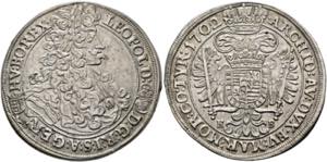 Leopold I. 1657-1705 - 1/2 Taler 1702 KB ... 
