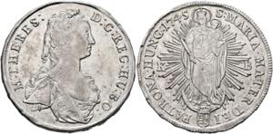 Maria Theresia 1740-1780 - Taler 1745 KB ... 