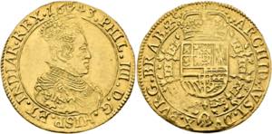 Philipp IV. 1621-1665 - Doppelter Souverain ... 