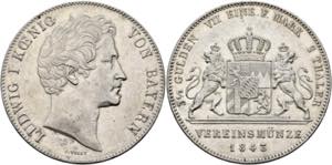 Ludwig I. 1825-1846 - Vereinsdoppeltaler ... 