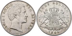 Ludwig I. 1825-1846 - Doppelgulden 1846 ... 
