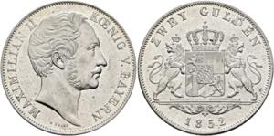 Maximilian II. 1848-1864 - Doppelgulden 1852 ... 