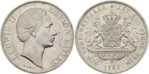 Maximilian II. 1848-1864 - Vereinstaler 1865 ... 