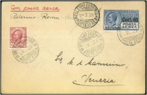 ITALIEN - ⌂,   1928 Posta Aerea 80C./1L. ... 