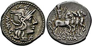 M. Vargunteius - Denarius (3,89 g), Roma, ... 