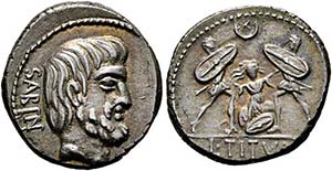 L. Titurius L.f. Sabinus - Denarius (3,98 ... 