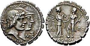 Cordus - Denarius (Serratus) (3,87 g), Roma, ... 