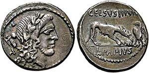 L. Papius Celsus - Denarius (4,03 g), Roma, ... 