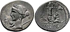 C. Iulius Caesar - Denarius (3,84 g), ... 