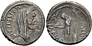 C. Iulius Caesar - Denarius (3,98 g), Roma, ... 